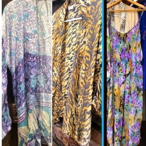 Spell Xanadu Tiger /Caspian silk slip looking 4 stairway to heaven kimono